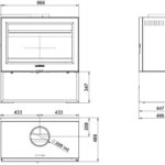Купити камін Купити піч на дропах  Чавунна піч Lugo Каміни Лакунза
