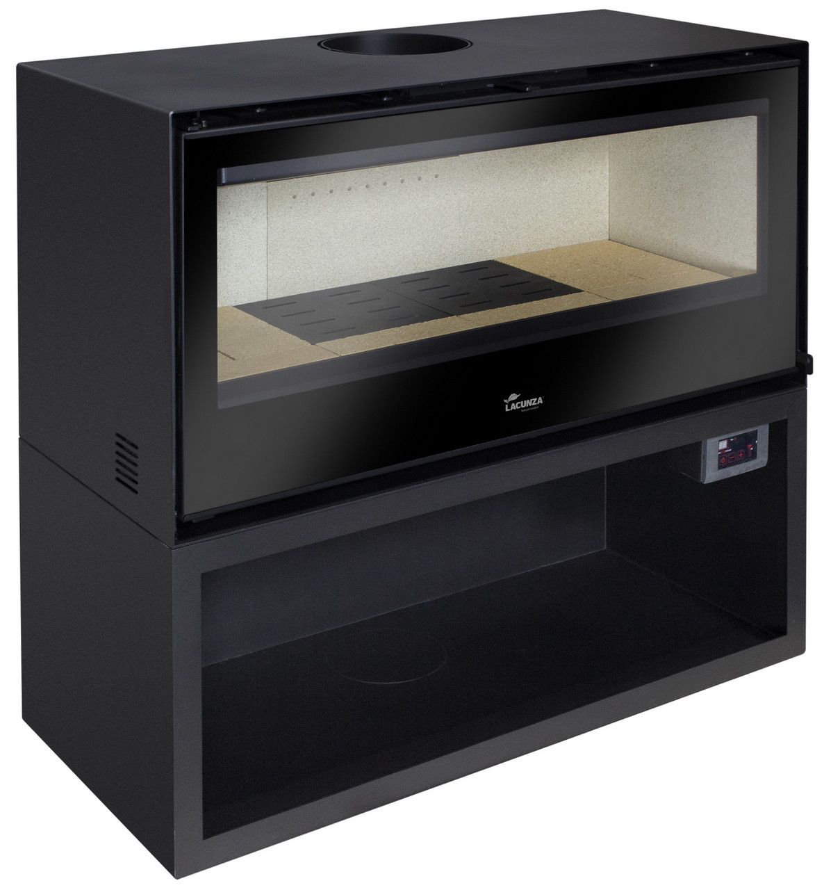 Купити камін Купити піч на дропах  Сталева піч Rock 1000 Plus Каміни Лакунза