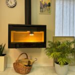 Купити камін Купити піч на дропах  Сталева піч Paris 800 Mural підвісна Каміни Лакунза